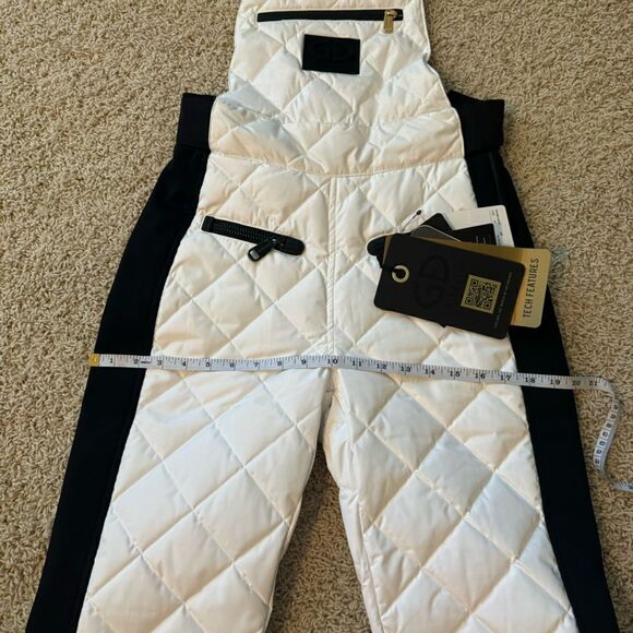 Goldbergh Agnes Cecile Ski Bibs Pants Salopettes White Black NWT US 4 - Picture 7 of 10